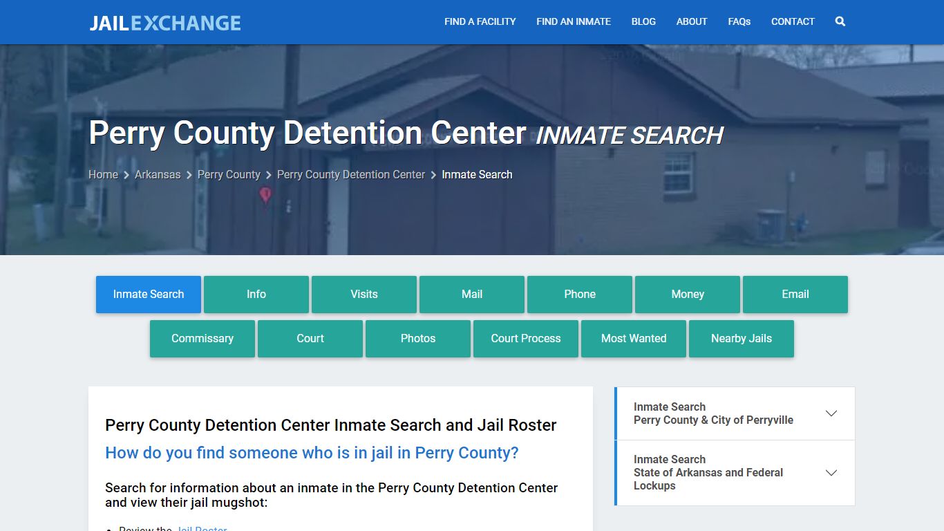 Perry County Detention Center Inmate Search - Jail Exchange